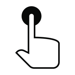 index finger. touch icon vector