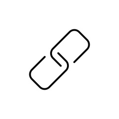 Link icon vector. Hyperlink chain symbol.