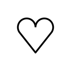Love icon vector. Heart icon vector. Like icon vector.
