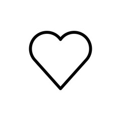 Love icon vector. Heart icon vector. Like icon vector.