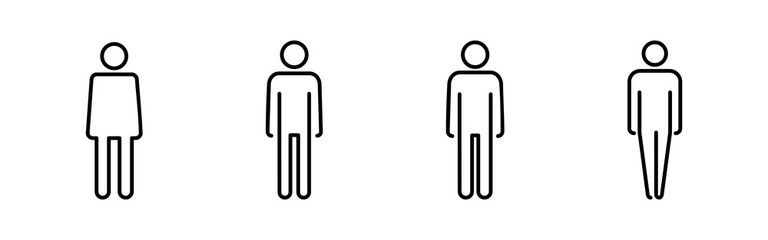 Man icon vector. male icon vector. human symbol