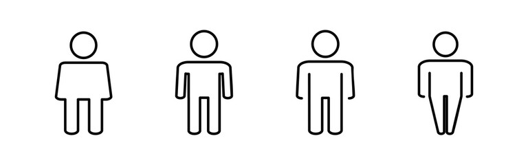 Man icon vector. male icon vector. human symbol