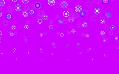 Light Blue, Red vector texture with disks.