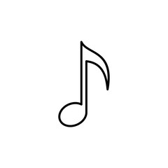 Music icon vector. note music icon vector