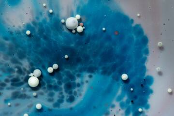 Painted Galaxy Art Created in Oil and Milk. Galaxies evolve in this artistic science experiment....