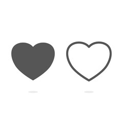 Heart Icon. Valentine's Day sign,