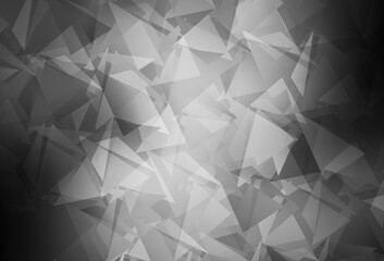 Light Gray vector low poly background.