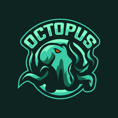 Octopus mascot design for sport or e-sport team