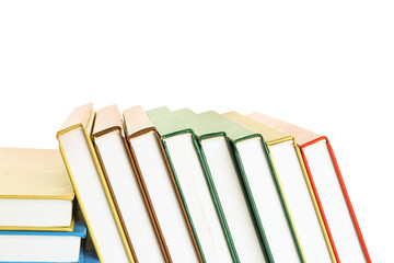 Fototapeta premium Many books on white background