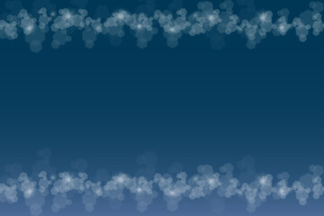 キラキラ　白い光と青い背景