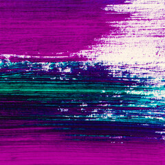 magenta pink purple and teal blue wild neon grunge paint brushstrokes texture abstract background