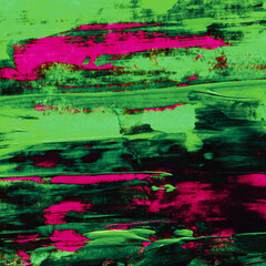 acid green and magenta pink wild neon grunge paint brushstrokes texture abstract background