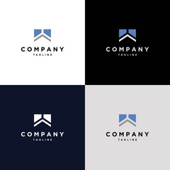 elegant and modern real estate logo design