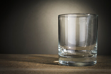Empty glass beaker