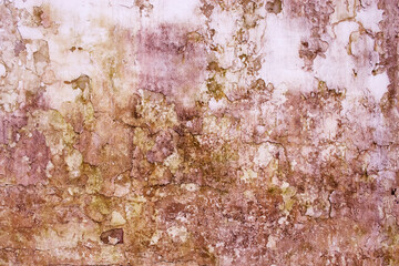 Texture of an old crumbling wall.