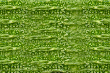 Close up bitter melon skin texture