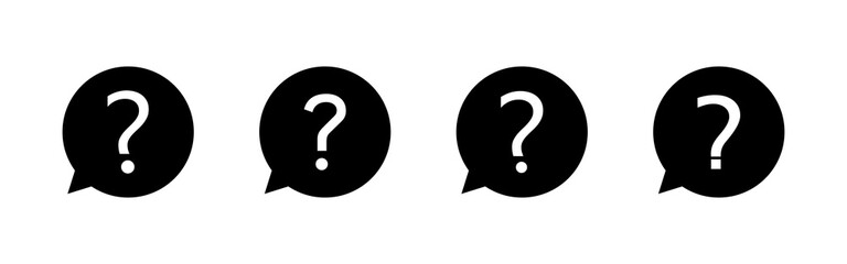 Question icon vector. question mark icon vector.