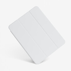 White digital tablet case mockup