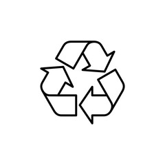 Obraz premium Recycle icon vector. Recycling vector icon.