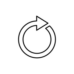 Refresh icon vector. Reload icon vector. Update icon.