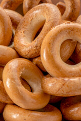 A bunch of drying sneke close-up.