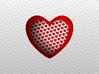 Cutted heart background