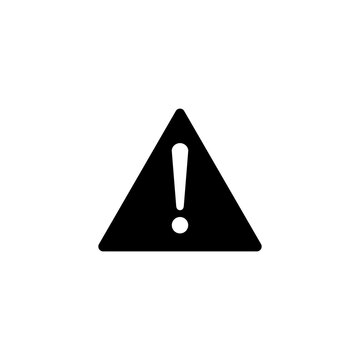 Exclamation danger sign. attention sign icon. Hazard warning attention sign
