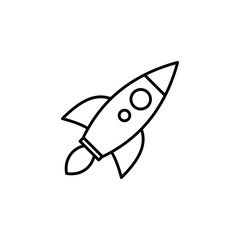 Rocket icon vector. Startup icon vector.