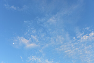 Blue sky and white clouds for background
