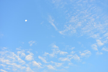 Blue sky and white clouds for background