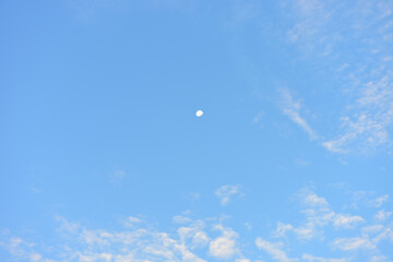 Blue sky and white clouds for background