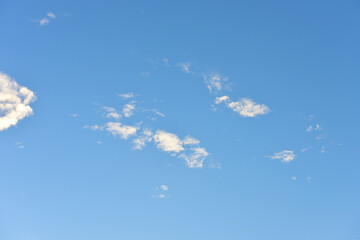 Blue sky and white clouds for background