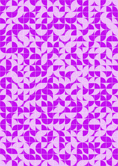 Abstract Geometric Pattern generative computational art illustration
