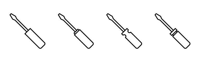 Screwdriver icon vector.tools icon vector