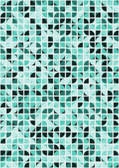 Abstract Geometric Pattern generative computational art illustration