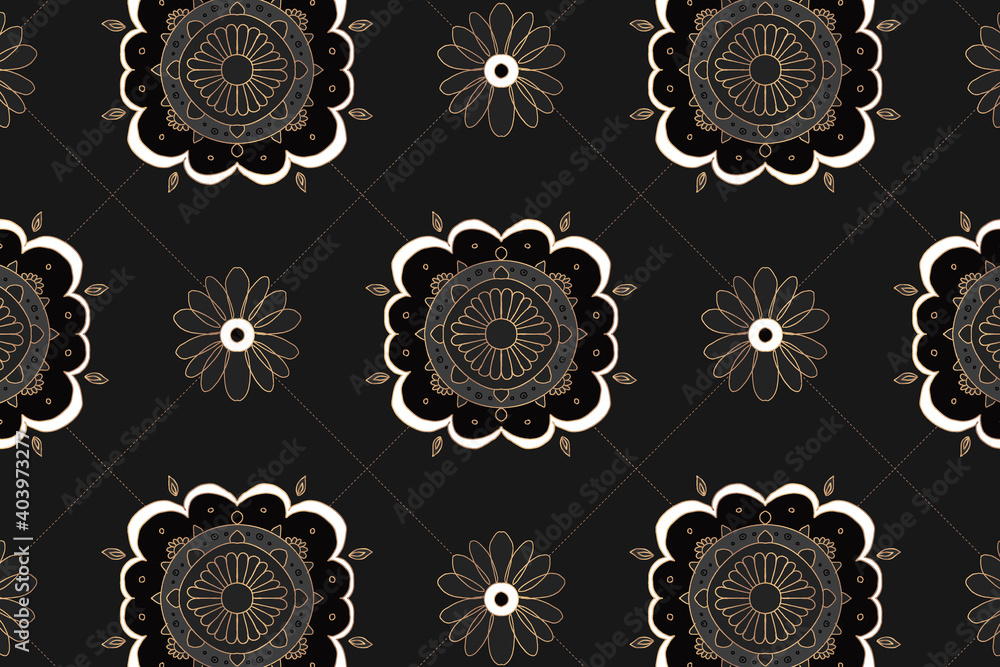 Poster set of seamless patterns