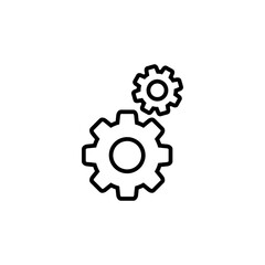 Setting Icon Vector. Cog Settings Icon Symbol