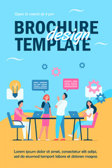 Business team planning working process