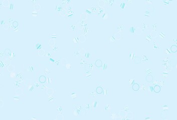 Light Pink, Blue vector backdrop with lines, circles.