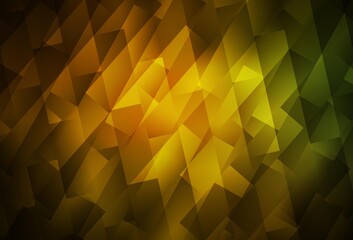 Obraz premium Dark Green, Yellow vector texture in rectangular style.