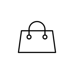 Shopping bag icon vector. shopping icon vector