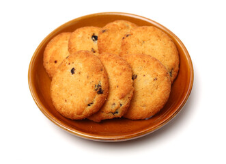 Cookies on a white background