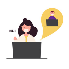 SOCIAL DISTANCING ILLUSTRATION