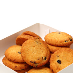 Cookies on a white background