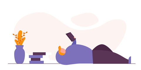 STAY AT HOME ILLUSTRATION DESIGN