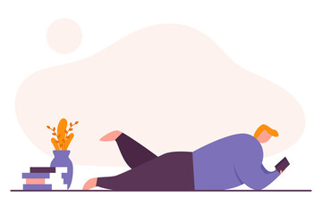 STAY AT HOME ILLUSTRATION DESIGN