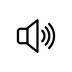 Speaker icon vector. volume icon vector. loudspeaker icon vector. sound symbol
