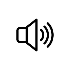 Speaker icon vector. volume icon vector. loudspeaker icon vector. sound symbol