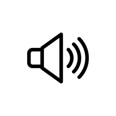Speaker icon vector. volume icon vector. loudspeaker icon vector. sound symbol