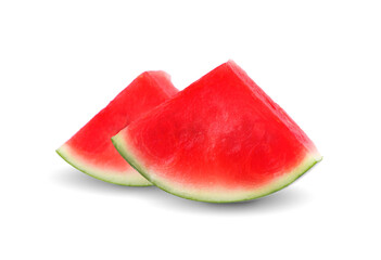 Half watermelon with isolated on white background